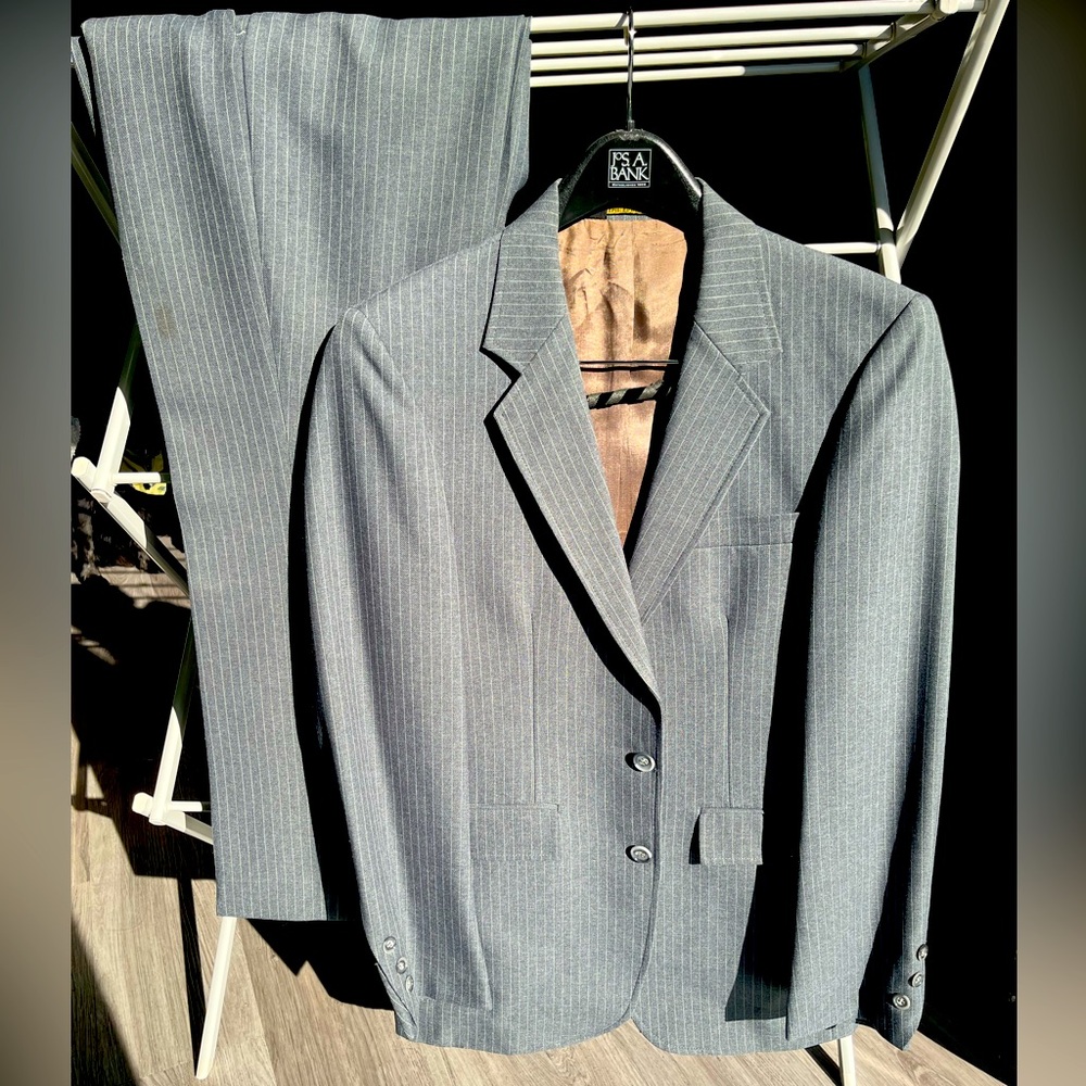 Vintage men’s pinstriped suit